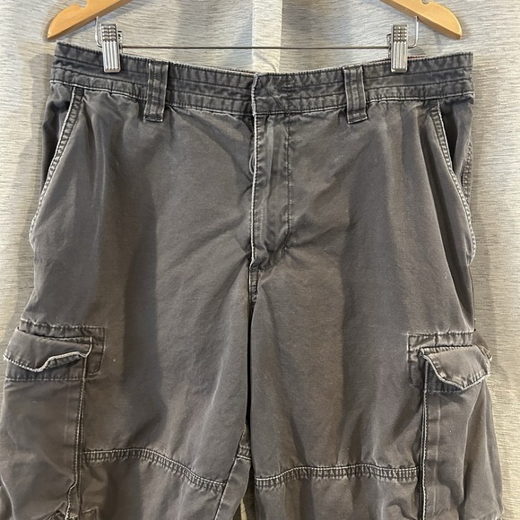 Vintage Mossimo Supply Mens Cargo‎ Shorts 36 Gray Relaxed Baggy Skater y2k - Picture 3 of 6